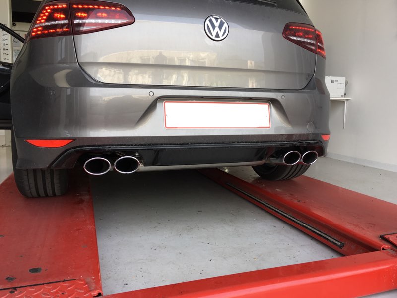 Golf 7 efter, med R udstødning